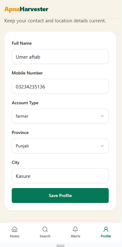 Apna Harvester app screenshot 5